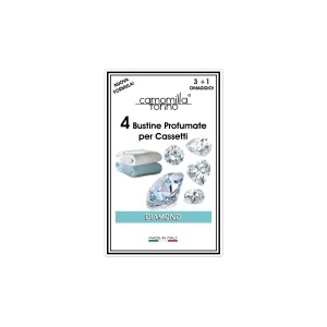 Camomilla torino | Set 3+1 pliculete parfumate pentru dulapuri si sertare diamond camomilla torino | 1001cosmetice.ro