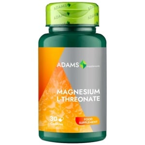 Suplimente &amp; produse bio, adams | Supliment magnesium l-threonate, adams 30 capsule | 1001cosmetice.ro