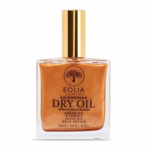 Eolia | Ulei organic uscat cu sclipici auriu si orhidee eolia, 100ml | 1001cosmetice.ro