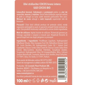 [Ulei stralucitor pentru corp, cocos bronz intens, cosmetic plant, 100 ml - 1001cosmetice.ro] [2]