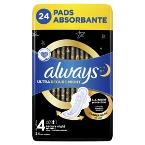 Absorbante Always Duo Ultra Secure Night 4, pachet 24 bucati