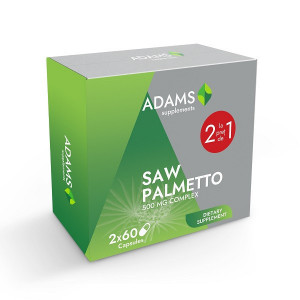 ADAMS SUPPLEMENTS SAW PALMETTO PACHET 1+1 GRATIS 2X60 TABLETE