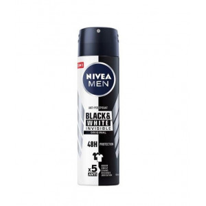 Antiperspirant deo spray 48H, Invisible Black & White, Nivea Men