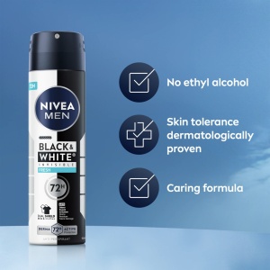 [Antiperspirant spray, invisible black & white fresh, nivea men - 1001cosmetice.ro] [5]