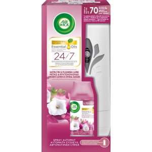Aparat electric Odorizant de camera + Rezerva 250 ml Satin fin si Floarea Lunii, Air Wick