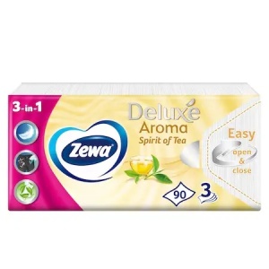 Corp, zewa | Batiste parfumate, deluxe spirit of tea, 3 straturi, zewa, 90 bucati | 1001cosmetice.ro