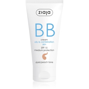 Bb cream, ziaja | Bb cream pentru ten gras & mixt, spf 15, dark/peach tone, ziaja, 50 ml | 1001cosmetice.ro