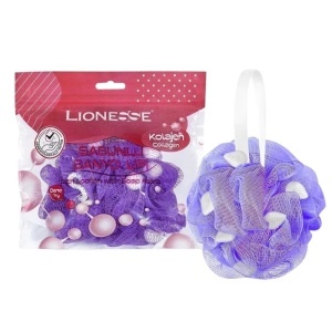 Accesorii baie | Burete de baie infuzat cu sapun cu colagen lionesse | 1001cosmetice.ro