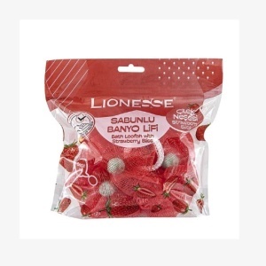 Accesorii baie | Burete de baie infuzat cu sapun de capsuni lionesse | 1001cosmetice.ro