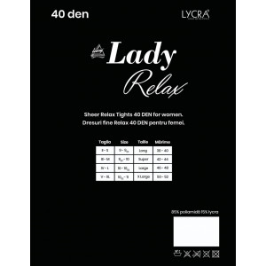 Ciorapi lycra 40 den lady relax culoare negru, lucydan thumb 2 - 1001cosmetice.ro