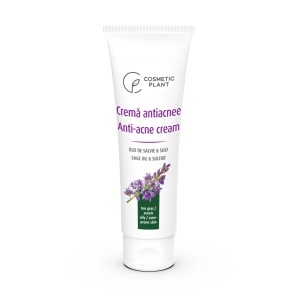 Acnee &amp; puncte negre | Crema antiacnee cu ulei de salvie si sulf cosmetic plant, 50 ml | 1001cosmetice.ro