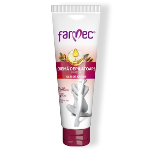 | Crema depilatoare rapida cu ulei de argan, farmec, 150 ml | 1001cosmetice.ro
