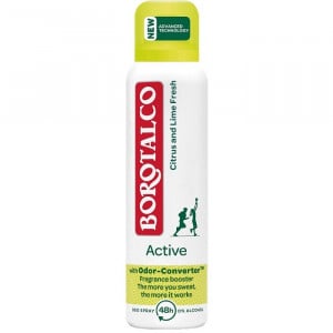 Deodorant antiperspirant spray cu Citrus and Lime Fresh, Borotalco Active, 150 ml