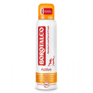 Deodorant antiperspirant spray Mandarine and Neroli Fresh, Borotalco Active, 150 ml