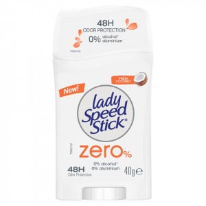 Deodorant solid pentru Zero % Fresh Coconut Lady Speed Stick, 40 g