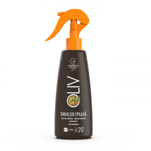 Emulsie plajă OLIV SPF20 cu ulei de morcov şi măsline Cosmetic Plant, 200 ml