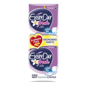 EVERYDAY ABSORBANTE FRESH MAXI NIGHT ULTRA PLUS 18 BUCATI