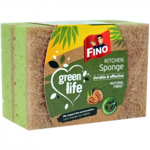 [Fino green life kitchen sponge bureti de bucatarie din fibre naturale set 2 bucati - 1001cosmetice.ro] [1]