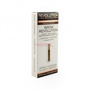 Makeup revolution london brow revolution gel pentru sprancene medium brown thumb 3 - 1001cosmetice.ro