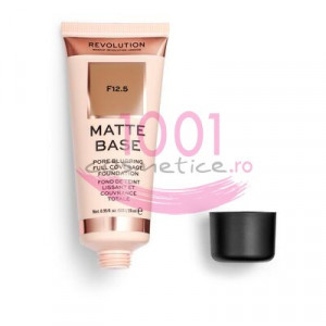 Makeup revolution matte base pore blurring full coverage fond de ten f12.5 thumb 3 - 1001cosmetice.ro
