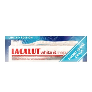 Lacalut | Pachet igiena orala, pasta de dinti white & repair + periuta de dinti, lacalut  | 1001cosmetice.ro
