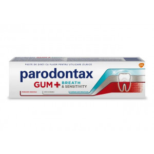 Pasta de dinti Gum + Breath pentru respiratie proaspata si protejarea dintilor, Parodontax, 75 ml