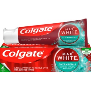 Pasta de dinti Max White Clay & Minerals, Colgate, 75 ml