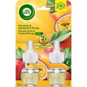 Rezerva Odorizant Electric de camera, Passion fruit & Tropical mango, Air Wick, 2 x 19 ml