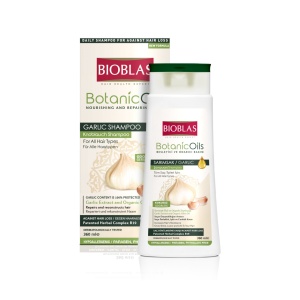 Promotii | Sampon nutritiv si reparator cu extract de usturoi botanic oils, bioblas, 360 ml | 1001cosmetice.ro