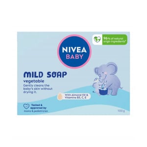 Sapun Mild Soap, cu Almond Oil, vitamina B5, C, E, Nivea Baby, 100 g