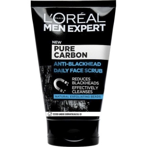 Crema fata barbati, loreal | Scrub de fata anti puncte negre men expert pure carbon, loreal 100 ml | 1001cosmetice.ro