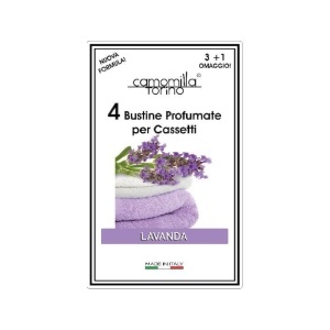 Camomilla torino | Set 3+1 pliculete parfumate pentru dulapuri si sertare lavanda camomilla torino | 1001cosmetice.ro