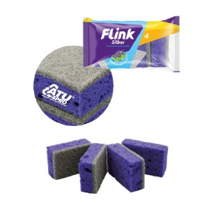 Curatenie | Set 4 bureti de vase, flink silber premium, luxia 1283 | 1001cosmetice.ro