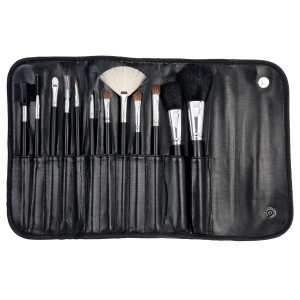 Set Pensule Machiaj 12 Bucati BR‑23 cu husa neagra LIONESSE
