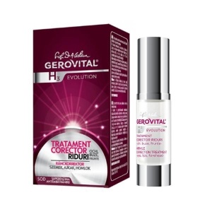 Tratament corector de riduri H3 Evolution – Ochi / Buze / Frunte Gerovital, 15 ml