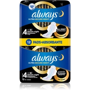 Always | Absorbante duo ultra night marimea 4, pachet 12 bucati always | 1001cosmetice.ro