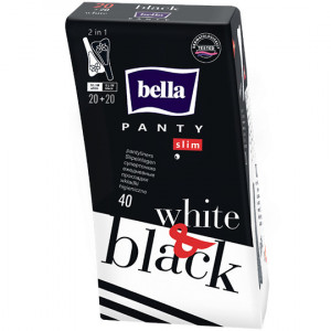Absorbante zilnice panty black & white fara parfum, bella, 40 bucati thumb 1 - 1001cosmetice.ro