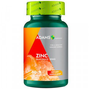 Adams zinc 50 mg 60 tablete thumb 2 - 1001cosmetice.ro