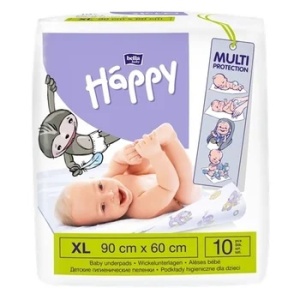Ingrijire copii | Aleze igienice absorbante happy 90x60cm - bella baby, 10 bucati | 1001cosmetice.ro