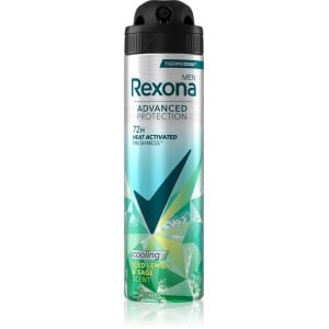 Antiperspirant spray, Advanced protection, Cooling, Iced Lemon & Sage, Rexona Men, 150 ml
