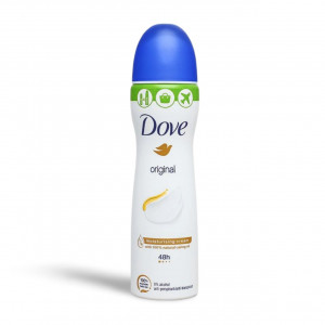 Antiperspirant spray mini, de calatorie, Original 48h, Dove, 75 ml