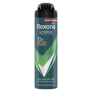 Parfumuri pentru bărbați | Antiperspirant spray quantum dry advanced protection, rexona, 150 ml | 1001cosmetice.ro