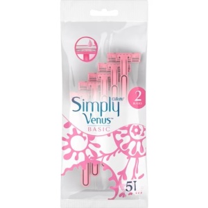 [Aparat de ras pentru femei, 2 lame, gillette simply venus basic, punga 5 buc - 1001cosmetice.ro] [1]
