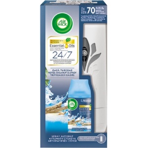 Odorizante de cameră | Aparat electric odorizant de camera + rezerva spray oaza turcoaz 250 ml, air wick | 1001cosmetice.ro