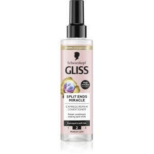 Balsam fara clatire pentru par degradat si varfuri despicate, Split ends miracle, Gliss, 200 ml