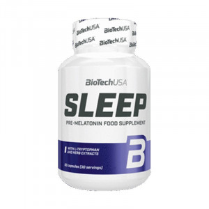 Biotech usa sleep pre - melatonin food supplement suplimente alimentare pentru un somn linistitor 60 capsule thumb 1 - 1001cosmetice.ro