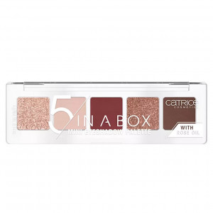 Catrice 5 in a box mini eyeshadow palette paleta de farduri mini vivid burgundy look 060 thumb 2 - 1001cosmetice.ro