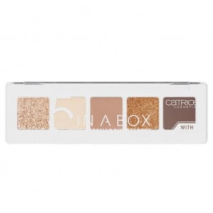 Catrice 5 in a box mini eyeshadow palette paleta de farduri mini golden nude look 010 thumb 1 - 1001cosmetice.ro