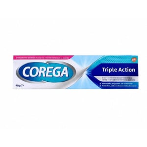 Crema autoadeziva pentru proteza dentara Triple Action Corega, 40 g