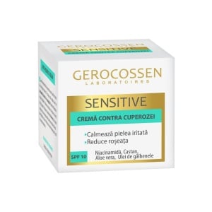 Crema contra cuperozei SPF 10 Sensitive Gerocossen, 50 ml